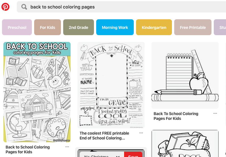 search for coloring pages on Pinterest 